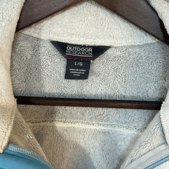 Outdoor Research Fleece Jacket Women's Large Full Zip White - Picture 5 of 11